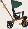 A side view of a children's tricycle with a canopy and parent handle. Produktbild-Vorschau