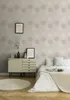 A bedroom scene with a dresser and bed. Produktbild-Vorschau