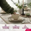 Cookinglife Servizio da tavola Cardida Beige 18 pezzi / 6 Anteprima dell’immagine prodotto 2