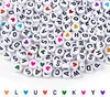 1000PCS bunte Buchstabenperlen zum Auffädeln, 4 x 7 MM, A-Z Produktbild-Vorschau 1