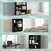 Libreria Relaxdays, A x L x P: 108 x 60 x 24 cm, 4 ripiani, Anteprima dell’immagine prodotto 5