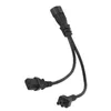 Rozbočovací síťový kabel IEC 320 C14 zástrčka na C13 a C5 Náhled obrázku produktu 2