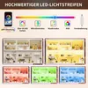 Buffetschrank Weiß mit LED-Beleuchtung & Pegboard, Produktbild-Vorschau 8