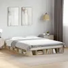 vidaXL Postel Sonoma Dub 140x200 cm výrobek z odvozeného Náhled obrázku produktu 2