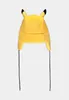A yellow trapper hat with Pikachu ears and black accents, shown from the front against a white background. Anteprima dell’immagine prodotto