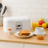 Relaxdays chlebník, chlebník s víkem a rukojetí, rozměry: Náhled obrázku produktu 2