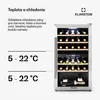 Klarstein vinotéka, slim, sklenené dvere, 2 zóny, UV Náhľad obrázku produktu 4