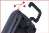 Close-up of a black and red tool lamp with red arrows indicating articulation points. Podgląd zdjęcia produktu