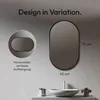 Nástenné zrkadlo Talos Design zrkadlo oválne ?ierne 45 x 75 Náhľad obrázku produktu 3