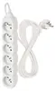 Prodlužovací kabel 5 m / 6 zásuvek / bílý / PVC / 1 mm2 Produktbild-Vorschau