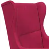 vidaXL Fauteuil rouge vin velours Voir les images du produit 9