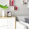 WOLTU Bilderrahmen 3er Set mit Passepartout, schwarz, Produktbild-Vorschau 3