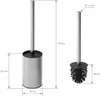 A diagram showing the dimensions of a toilet brush and its holder. Produktbild-Vorschau