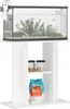 A white aquarium stand with an aquarium on top, and items on the shelves below. Náhľad obrázku produktu