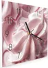 Wanduhr aus Glas mit Motiv Zartes Schaumcreme- 30 x 30 cm - Produktbild-Vorschau 2