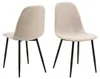 HOMLA SVEA Stuhl in Stoff beige 44x54x86 cm Produktbild-Vorschau 1