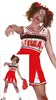 Zombie cheerleader kostuum voor dames, maat M/L, maat: M Productafbeelding-voorbeeld 3