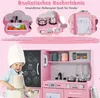Kinderküche Holz mit Zubehör, Kinderspielküche Holzküche Produktbild-Vorschau 2