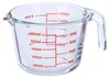 Relaxdays Messbecher Glas, 1 Liter, hitzebeständig, Produktbild-Vorschau 1