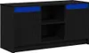 vidaXL Mobile TV Nero 100 x 34 x 50 cm Materiale ligneo Anteprima dell’immagine prodotto 1