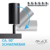 GU10 Deckenleuchte ProSpot 866-6-BK Schwarz – 6-flammig, Produktbild-Vorschau 6
