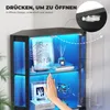 BROTTAR Eck-Glasvitrine Schwarz, 4 stabile Böden, Produktbild-Vorschau 8