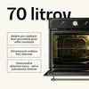 Klarstein Victoria, vstavaná elektrická rúra, 70 l, 50-250 Náhľad obrázku produktu 5