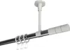 Interdeco Gardinenstange / Vorhangstange Chrom / Weiß, Typ Produktbild-Vorschau 1