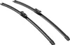Two black windshield wiper blades are shown against a white background. Anteprima dell’immagine prodotto