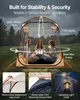 SucceBuy Transparentes Zelt, 160x160x182 cm, Pop-up-Zelt Produktbild-Vorschau 3