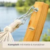 XXL Hängematte mit Holzgestell 325 cm - Outdoor Set für 2 Produktbild-Vorschau 15