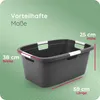 Novaliv 2 pezzi tinozza lavanderia con 4 maniglie 40L Anteprima dell’immagine prodotto 3