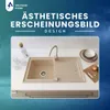 VBChome Lavello in granito 76 x 44 cm Beige con rubinetto Anteprima dell’immagine prodotto 9
