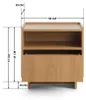 Nachtkommode SUNA 50 cm Beistelltisch Karamell Eiche 1 Produktbild-Vorschau 3