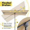 Sekey Sonnenschirm 180×130 cm Rechteckig, Höhenverstellbar Produktbild-Vorschau 3