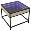 Couchtisch mit Infinity-LED Sonoma-Eiche 50x50x41 cm Produktbild-Vorschau 3