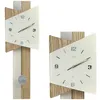JVD NS16073.3 Wanduhr Quarz mit Pendel Pendeluhr eiche Produktbild-Vorschau 1