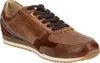 A single brown leather sneaker is shown from a side-diagonal angle against a white background. Produktbild-Vorschau