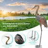 Kranich-Gartenstatue 2 Stück Set, Kranichskulptur Metall, Produktbild-Vorschau 2