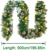 XMTECH 500cm Weihnachtsgirlande mit Beleuchtung, Produktbild-Vorschau 2