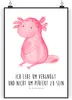 Mr. & Mrs. Panda Bild Axolotl Niedlich DIN A3 - Weiß - Produktbild-Vorschau 1