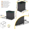 poubelle de recyclage pour montage inférieur et extraction Voir les images du produit 5