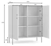AX LIVING Kommode Grau Irelis 105,4 cm Schwarz Details Produktbild-Vorschau 6