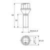16x bullone ruota M14x1,5, lunghezza filettatura: 35mm, Anteprima dell’immagine prodotto 3