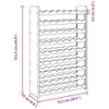 vidaXL Stojan na víno 72,5x25x111,5 cm z masívneho Náhľad obrázku produktu 7