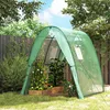 Serre Outsunny avec porte coulissante, 2 fenêtres, serre en Voir les images du produit 2