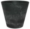 Artstone Blumentopf Claire - schwarz - 43x39 cm - mit Produktbild-Vorschau 3