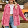 ASKSA Dámská džínová bunda Casual Loose Lapel Boyfriend Náhled obrázku produktu 3