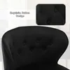 WOLTU Barhocker Samt Metall, schwarz, mit Rückenlehne und Produktbild-Vorschau 6