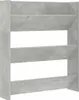 vidaXL Nástěnná skříň na boty Betonová šedá 80x18x90 cm Náhled obrázku produktu 1